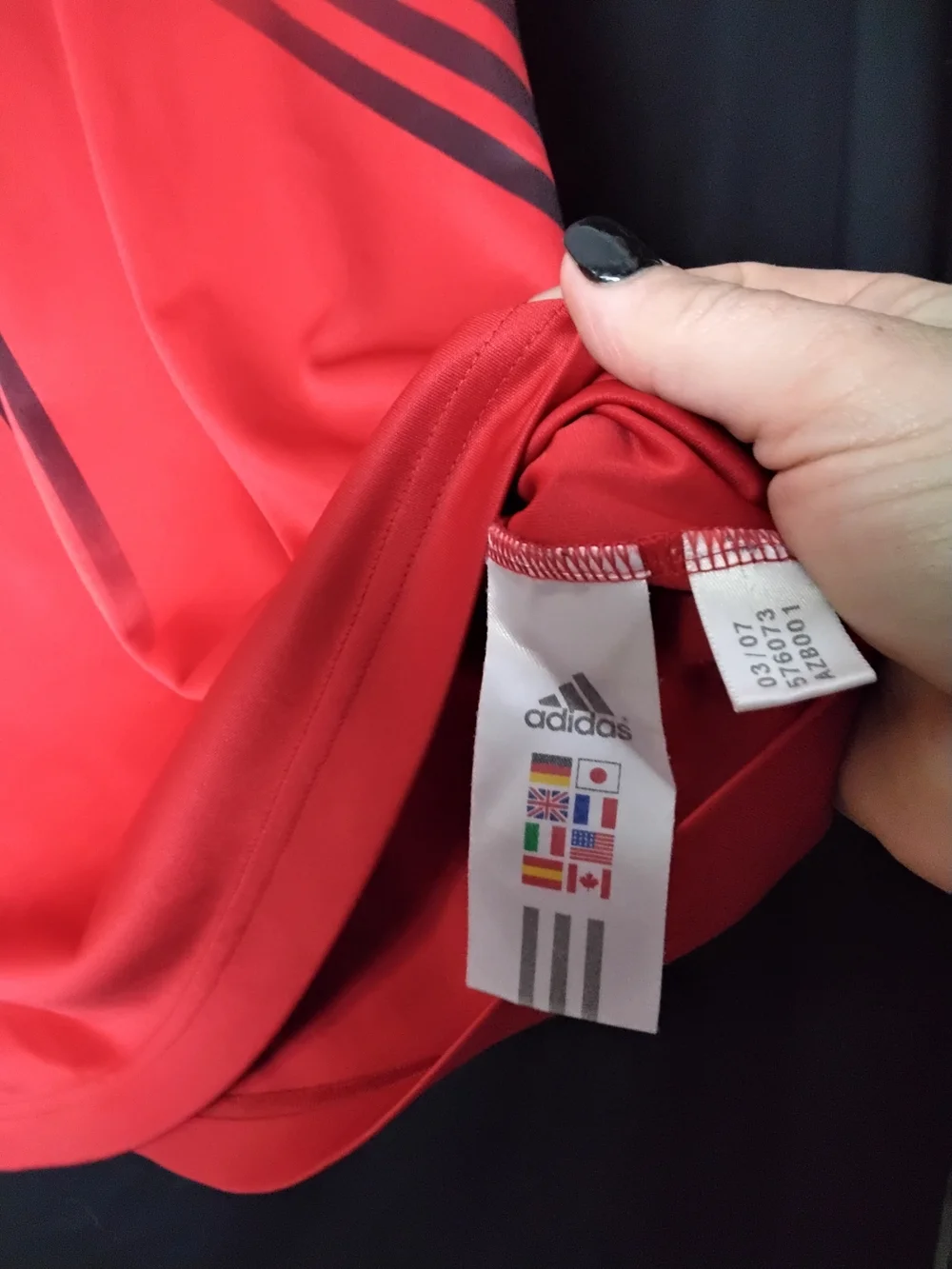 adidas Red Sleeveless Cardinals Jersey with Black Stripes